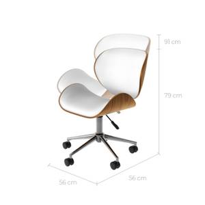 Chaise de bureau Baudoin Blanc