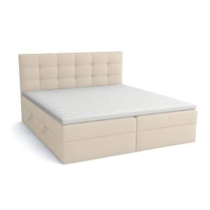 Boxspringbett Doppelbett Elegante Ecru - Breite: 140 cm