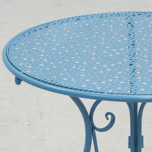 Zusammenklappbarer Tisch aus grauem Meta Blau
