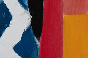 Acrylbild handgemalt Colourful Day Massivholz - Textil - 60 x 90 x 4 cm