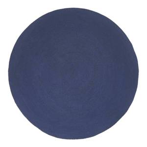 Handgewebter geflochtener Teppich Marineblau - 150 x 150 cm