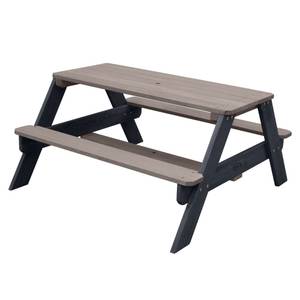 Tisch für draußen 3014532 Grau - Massivholz - Holzart/Dekor - 95 x 49 x 95 cm