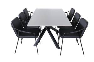 Essgruppe Piazza 11 (7-teilig) Braun - Massivholz - 90 x 76 x 190 cm