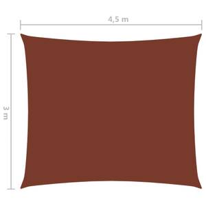 Voile solaire 3016493-3 Brun rouge - 450 x 300 cm