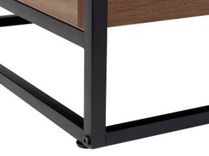 Table basse WACO Noir - Marron - Verre - 55 x 42 x 110 cm