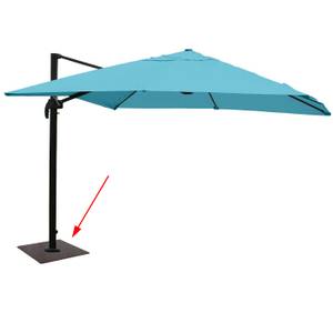 Plaque de base parasol D20 Meran Pro Noir - Métal - 55 x 57 x 55 cm