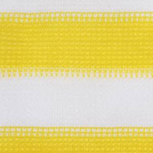 Écran de balcon Blanc - Jaune - Largeur : 120 cm