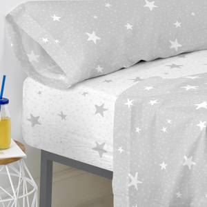 Little star Spannbetttuch Grau - Textil - 4 x 90 x 200 cm