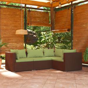 Salon de jardin (lot de 4) 3013632-14 Marron - Vert