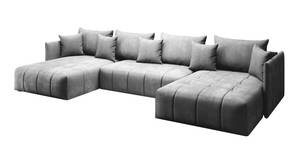 U-Form-Sofa Asvil Monolith 84 Grau - Holzwerkstoff - 353 x 83 x 180 cm