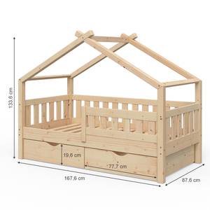 Kinderbett Design Matratze Schubladen Holz