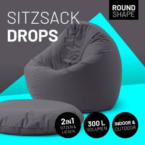 Sitzsack Drops Anthrazit