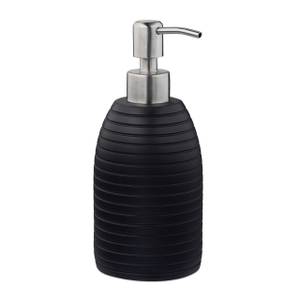 Porte-savon liquide avec pompe en inox Noir - Argenté