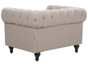 Set de canapés CHESTERFIELD Beige - Chêne foncé - Taupe - 85 x 78 x 222 cm