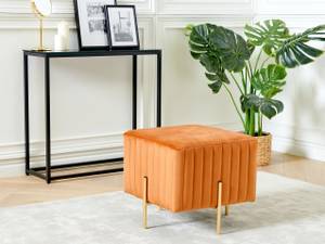 Hocker DAYTON Gold - Orange - 48 x 41 cm