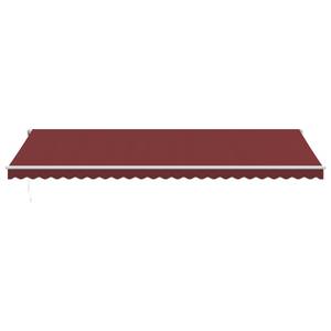 Auvent rétractable 3006541-1 Rouge bourgogne - 300 x 600 cm