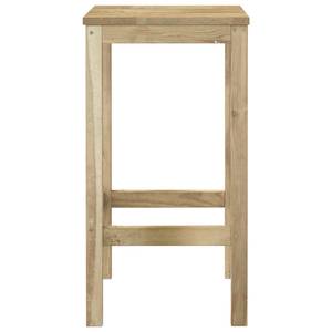 Gartenbar Set (3-teilig) 3096639 Braun - Massivholz - Holzart/Dekor - 60 x 110 x 60 cm