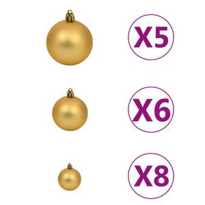 künstlicher Weihnachtsbaum 3009438-1 Bronze - Gold - Silber - 93 x 180 x 93 cm