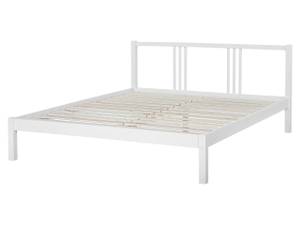 Lit double VANNES Blanc - Bois massif - 167 x 80 x 209 cm