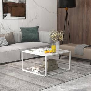 Couchtisch VH33323ITDE Weiß - Metall - 70 x 40 x 70 cm