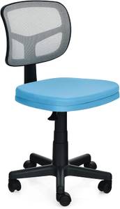 Bürostuhl Computerstuhl Blau - Kunststoff - 50 x 91 x 50 cm
