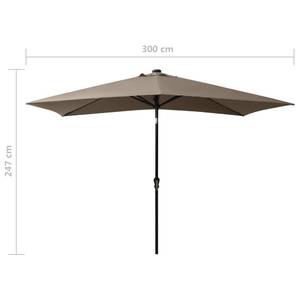 Parasol Gris - Textile - 200 x 247 x 200 cm