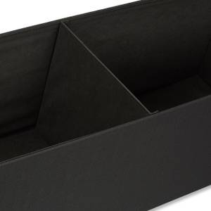 Pouf de rangement pliant repose-pied Noir