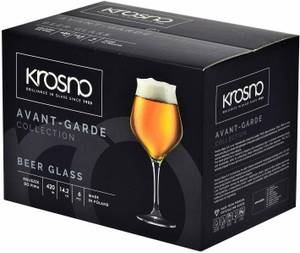 Krosno Avant-Garde Verres tulipe à bière Verre - 10 x 21 x 10 cm