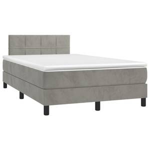 Boxspringbett 3017268-8 Hellgrau - 120 x 203 cm