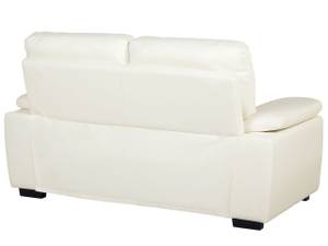 2-Sitzer Sofa VOGAR Beige - Schwarz - Creme - Kunstleder