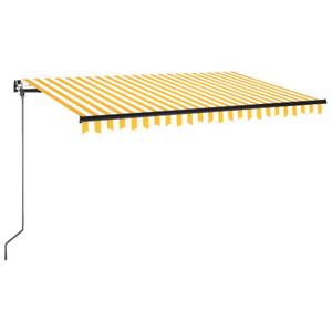 Auvent rétractable 3007204-2 Jaune - 350 x 1 x 400 cm