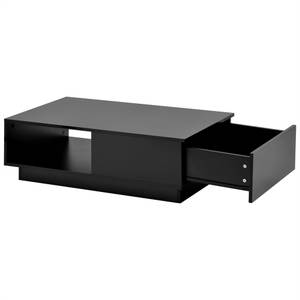 Couchtisch Regular Ⅱ Schwarz - Holzwerkstoff - Holz teilmassiv - 55 x 32 x 95 cm