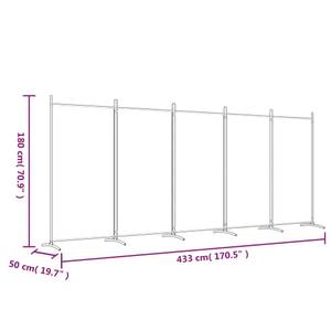 Raumteiler 3002983-4 (5-teilig) Schwarz