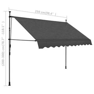 Auvent rétractable 3000948-1 Largeur : 250 cm