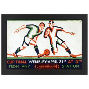 Bilderrahmen Poster 1927 Cup Final Schwarz