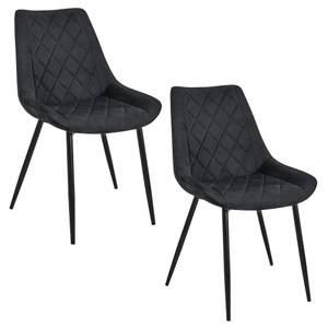 Lot de 2 Chaises SJ.0488 Noir - Lot de 2