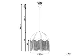 Lampe suspension MILAGRO Bleu - Papier - 42 x 192 x 42 cm