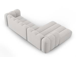 modulares Ecksofa LUPINE 4 Sitzplätze Hellgrau