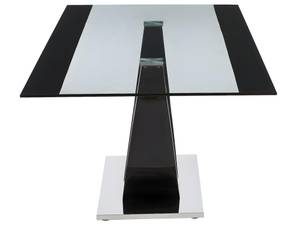 Table MEZZO Noir - Verre - 100 x 74 x 200 cm