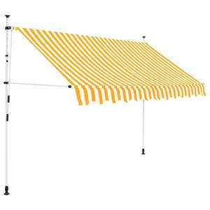Auvent rétractable 296524-1 Orange - Métal - Textile - 300 x 300 x 1 cm