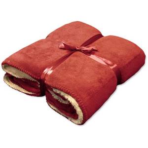 Tagesdecke Coby Rot - Textil - 160 x 1 x 130 cm