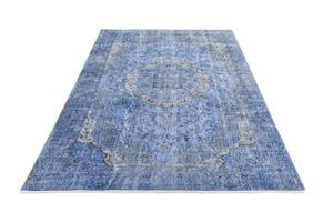 Teppich Ultra Vintage XV Blau - Textil - 163 x 1 x 254 cm