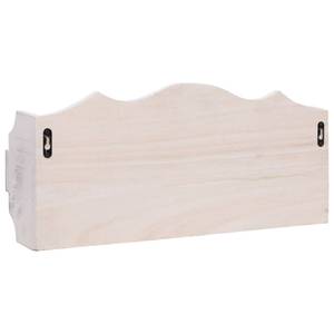 Porte-manteau 299262 Blanc - Bois massif - Bois/Imitation - 10 x 23 x 50 cm