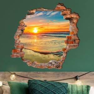 Wandtattoo - 3D Goldener Sonnenaufgang 60 x 60 cm