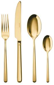 Besteckset Linear 24-teilig Gold