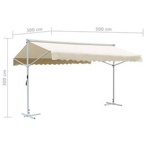 Auvent 3000211 Blanc crème - Profondeur : 500 cm