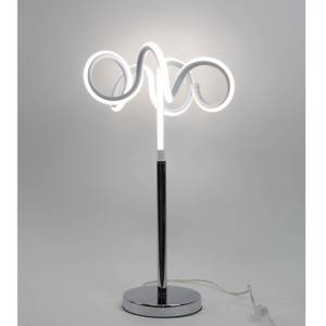 Lampe design à poser LED boucles - ARIES Gris - Matière plastique - 29 x 57 x 29 cm