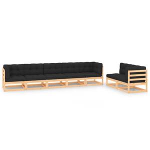 Garten-Lounge-Set Anthrazit - Holz