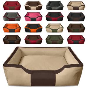 Lit pour chien, coussin BRUNO Beige - Marron - 110 x 28 x 150 cm