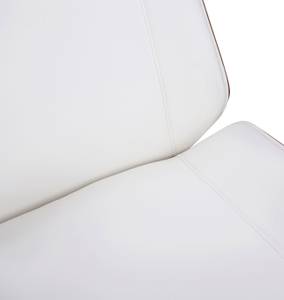 Chaise de bureau Varel Imitation noyer - Blanc